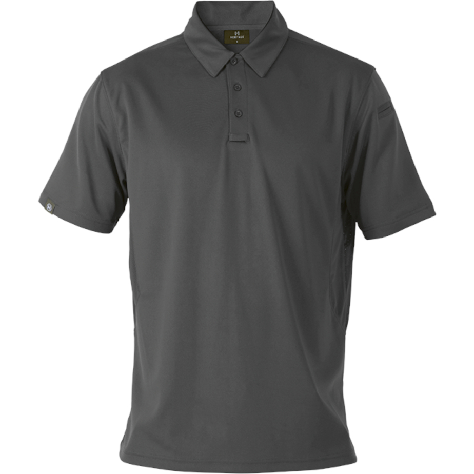 Mens Heritage Ventilated Quick Dry Golfer Grey